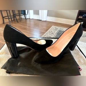 Kate Spade Suede Black Heels